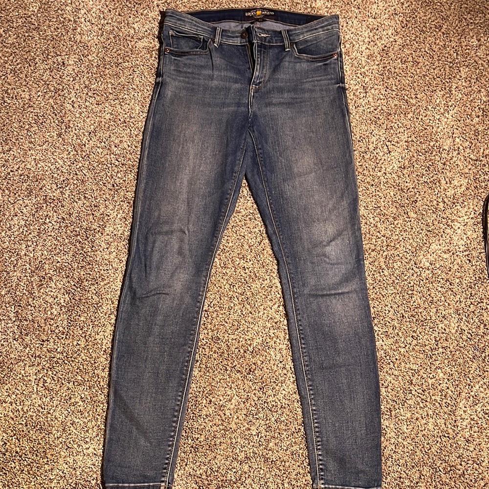 Lucky medium wash ava skinny jeans